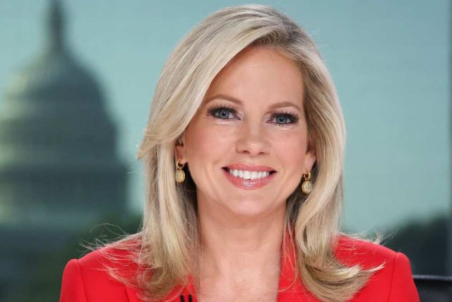Shannon Bream Smiling In Red Outfit
